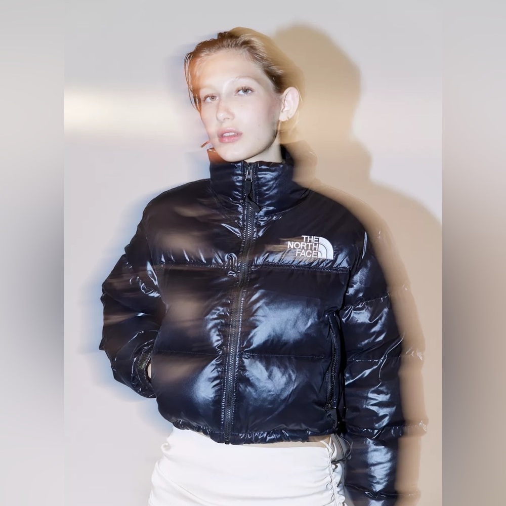 The North Face Black Nuptse Short Down Jacket $280